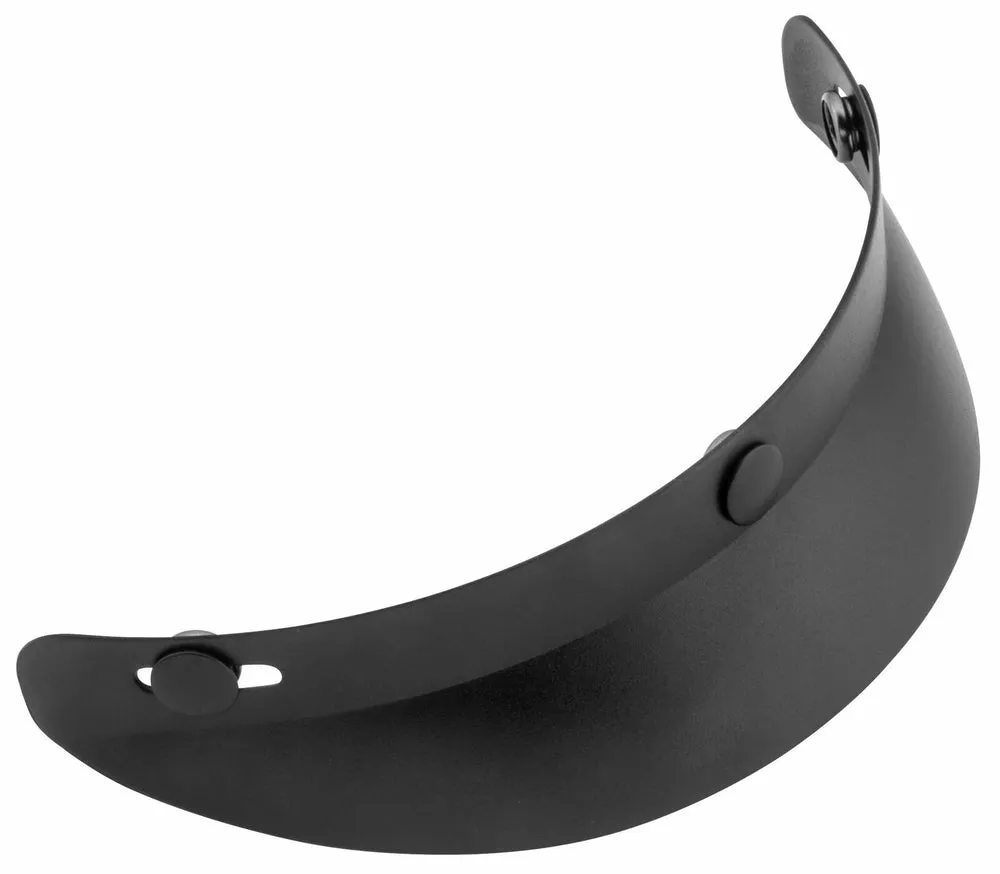 01-003 3-Snap Universal Shorty Visor - Flat Black