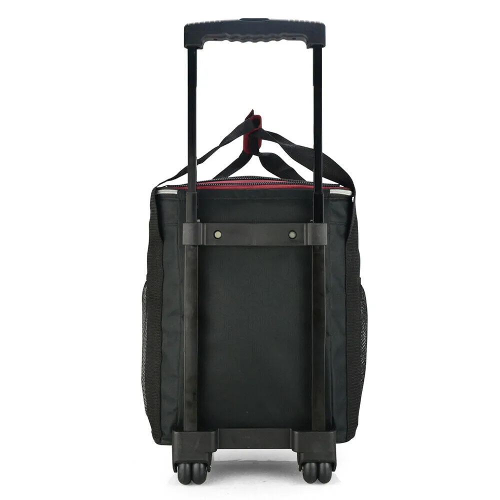 36L Wheeled Foldable Rolling Cooler Bag - Red