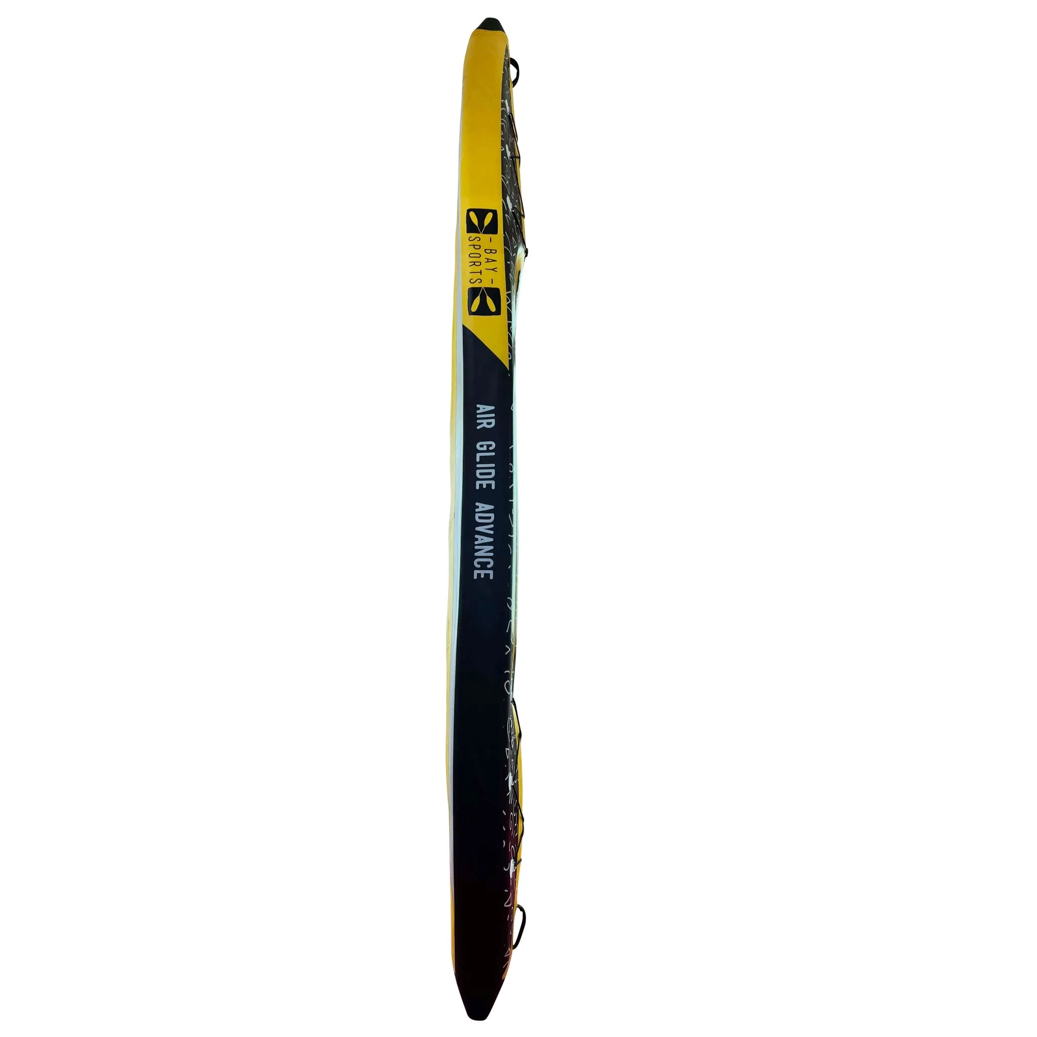 Air Glide Advance 385 - 3.85M Single Inflatable Kayak Black/Yellow