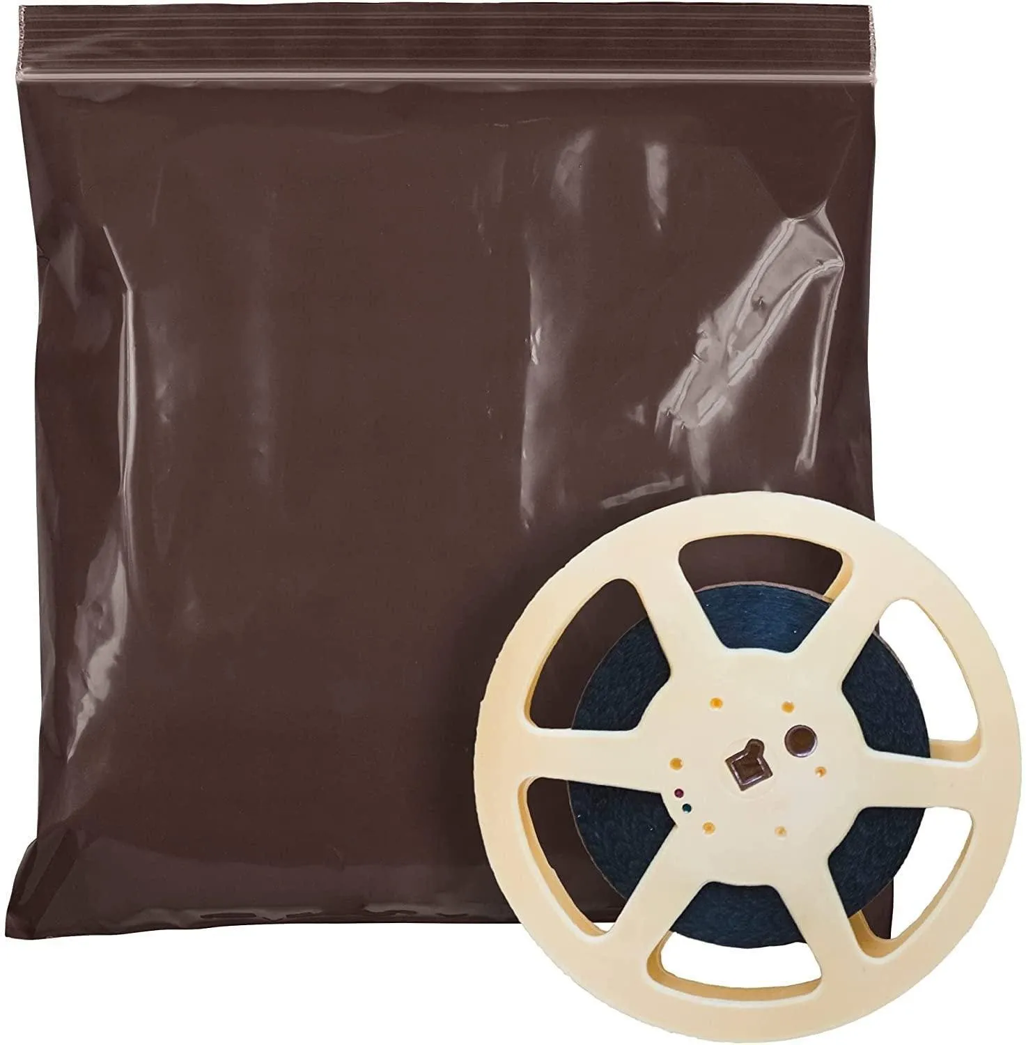 Amber Zip Bags 6x8 Inch Size. Pack of 100 Brown Plastic Bag.