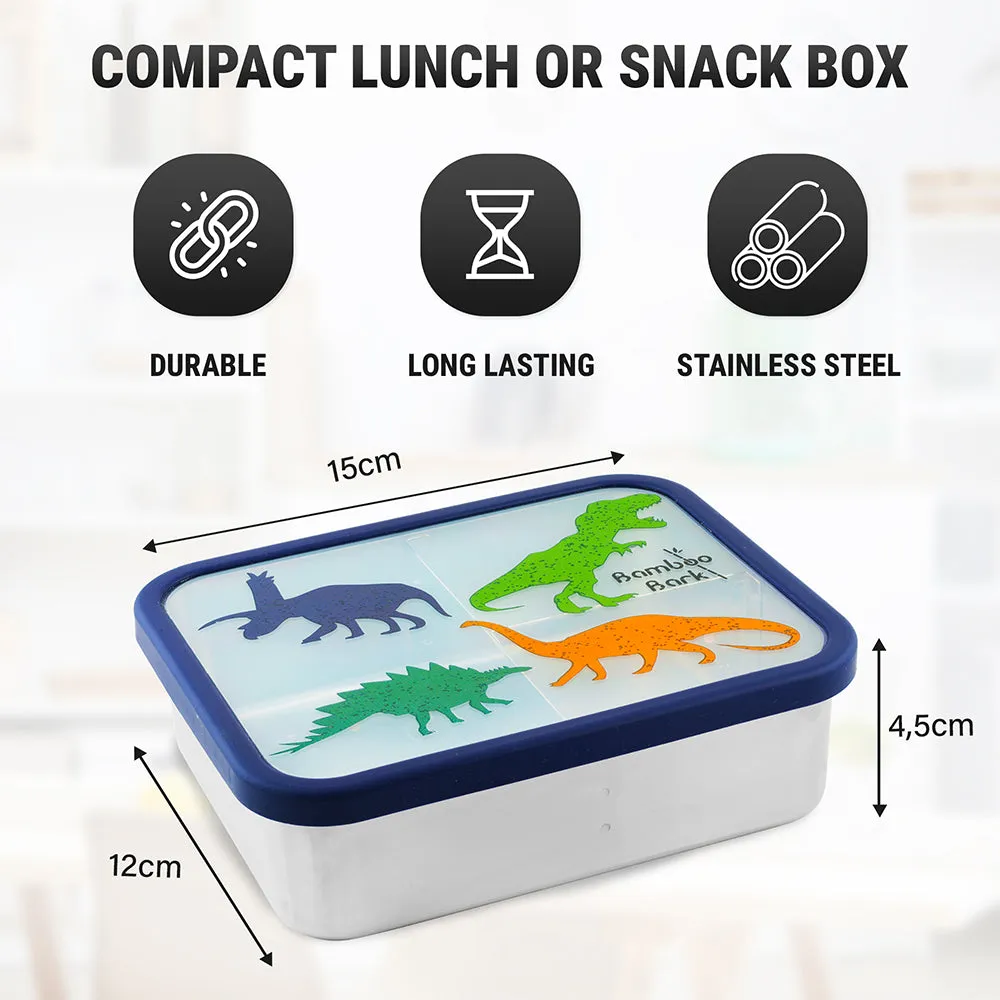 Bamboo Bark Dino Steel Lunch Box