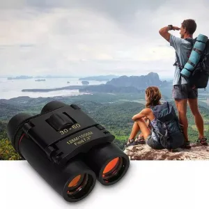 Binoculars 30x60 Zoom Travel Compact Folding Telescope Hunting Day Night Outdoor Small Pocket Binoculars Compact Adults, Mini Kids Binoculars Boys For Bird Watching, Concert Theater Opera