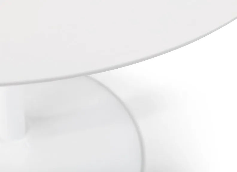 Blanco White Pedestal Dining Table