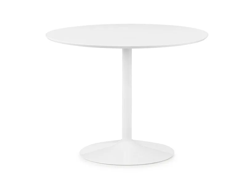 Blanco White Pedestal Dining Table