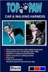 Car & Walking Harness Black X-Small