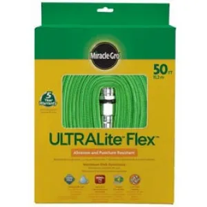 Flex Garden Hose, Ultra Lightweight, Green, 1/2-In. x 50-Ft.