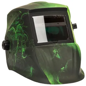 Forney 55707 Welding Helmet, 7.7 sq-in Viewing, Green