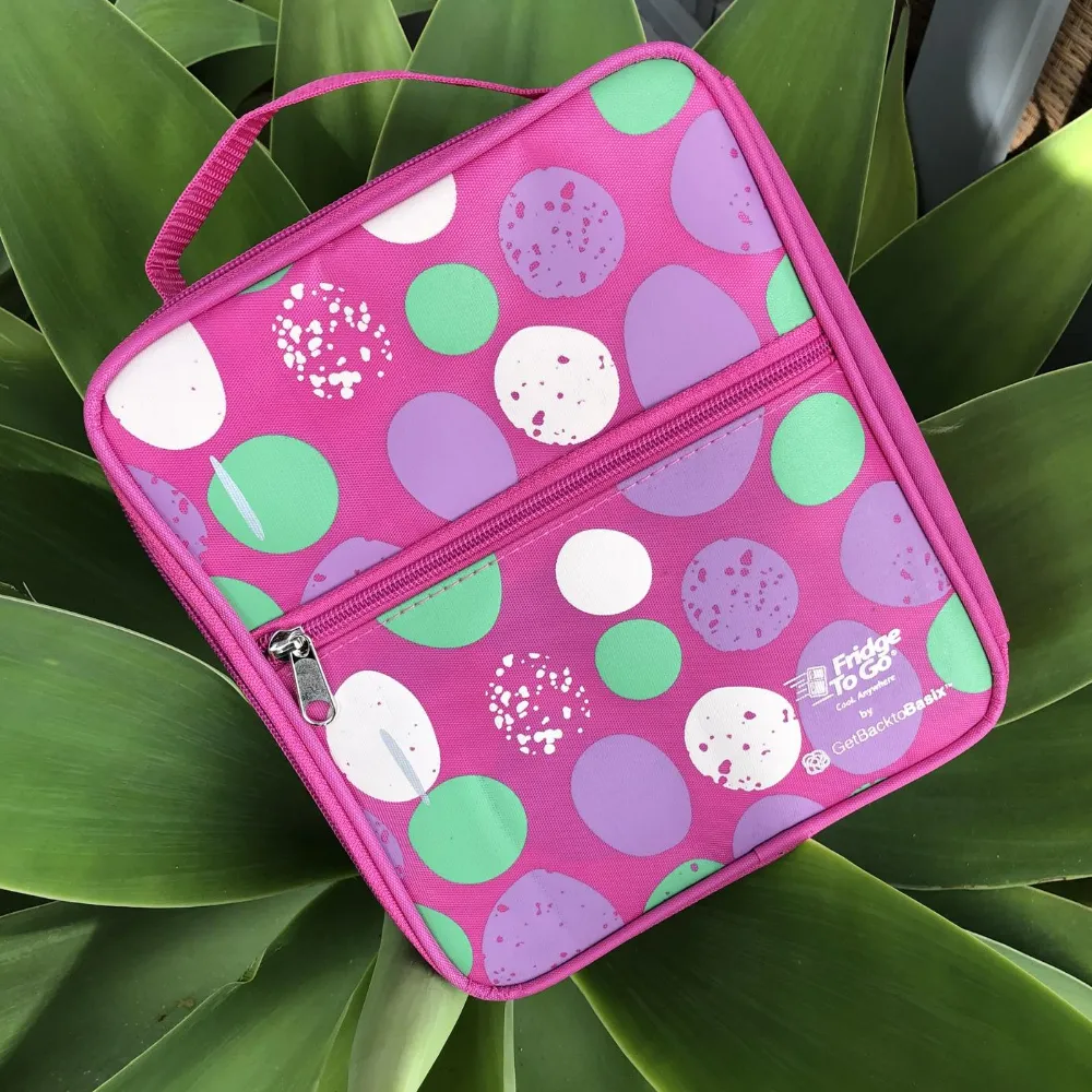 Fridge To Go Insulated Bag - Medium - Pink Stones