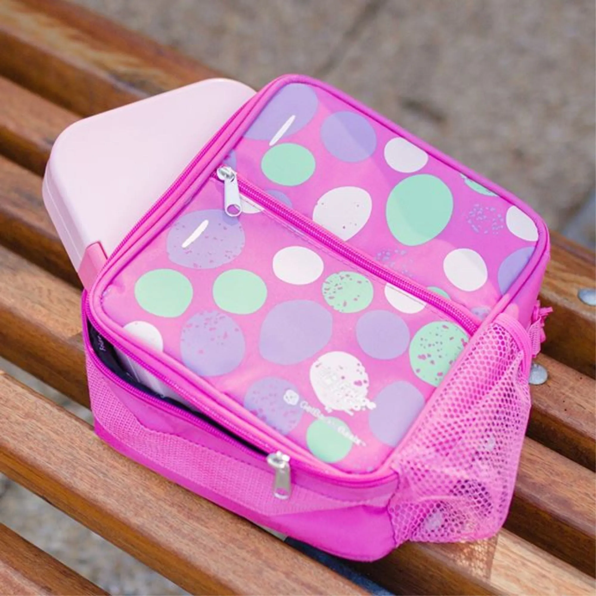 Fridge To Go Insulated Bag - Medium - Pink Stones