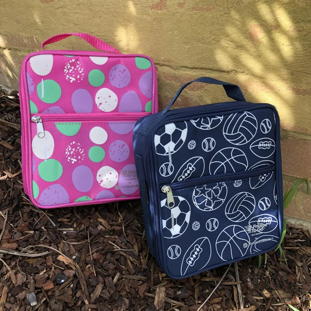 Fridge To Go Insulated Bag - Medium - Pink Stones