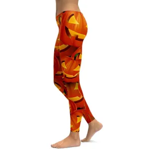 Halloween Pumpkin Leggings