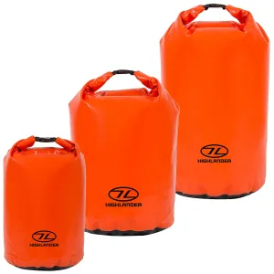 Highlander Orange PVC Waterproof Dry Bags 16-44L