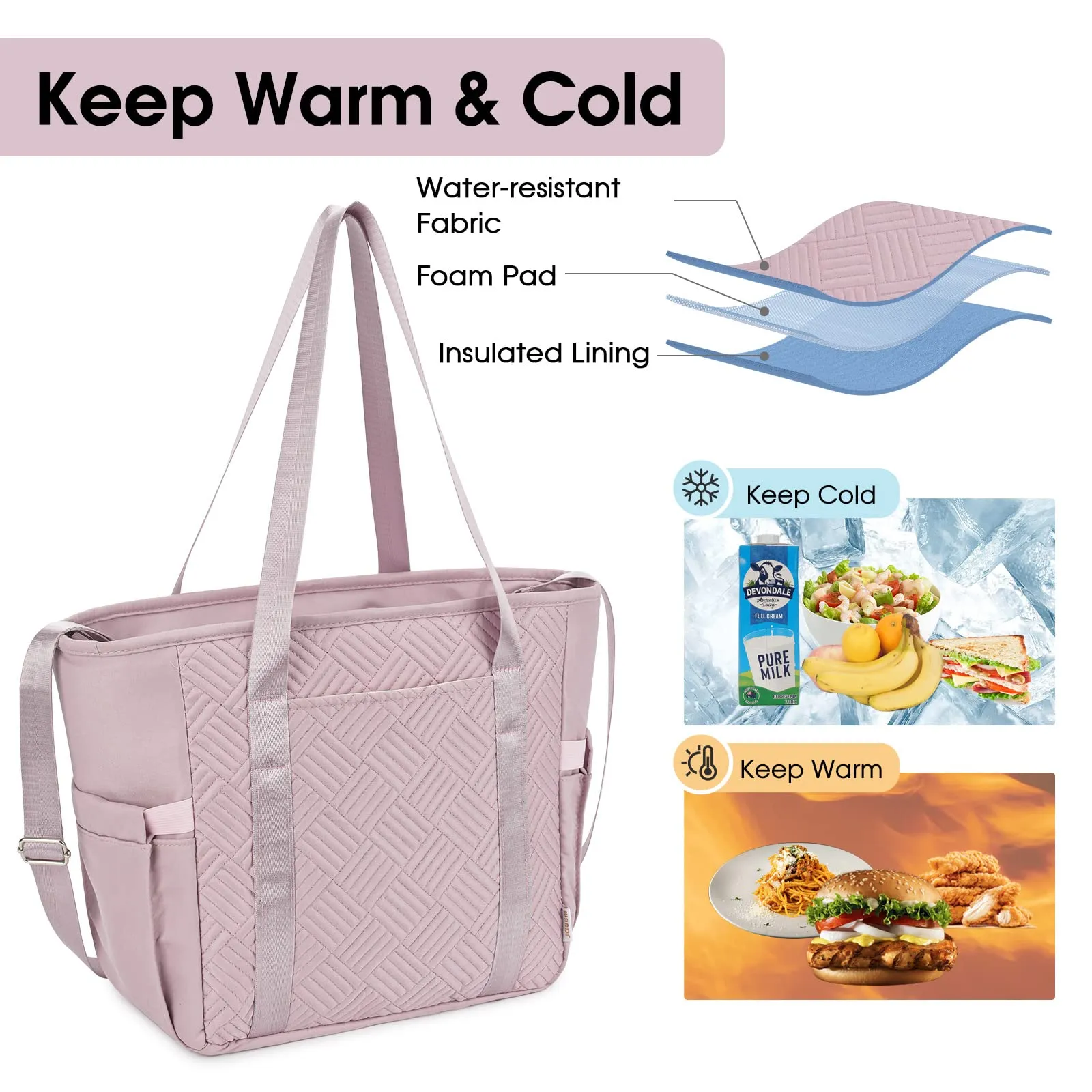 Insulated Lunch Tote Bag For Women