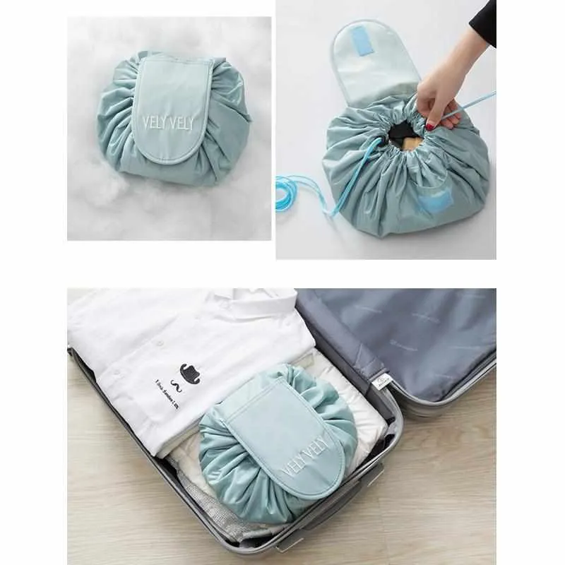 Korea Makeup Bag - Portable Travel Drawstring Organizer