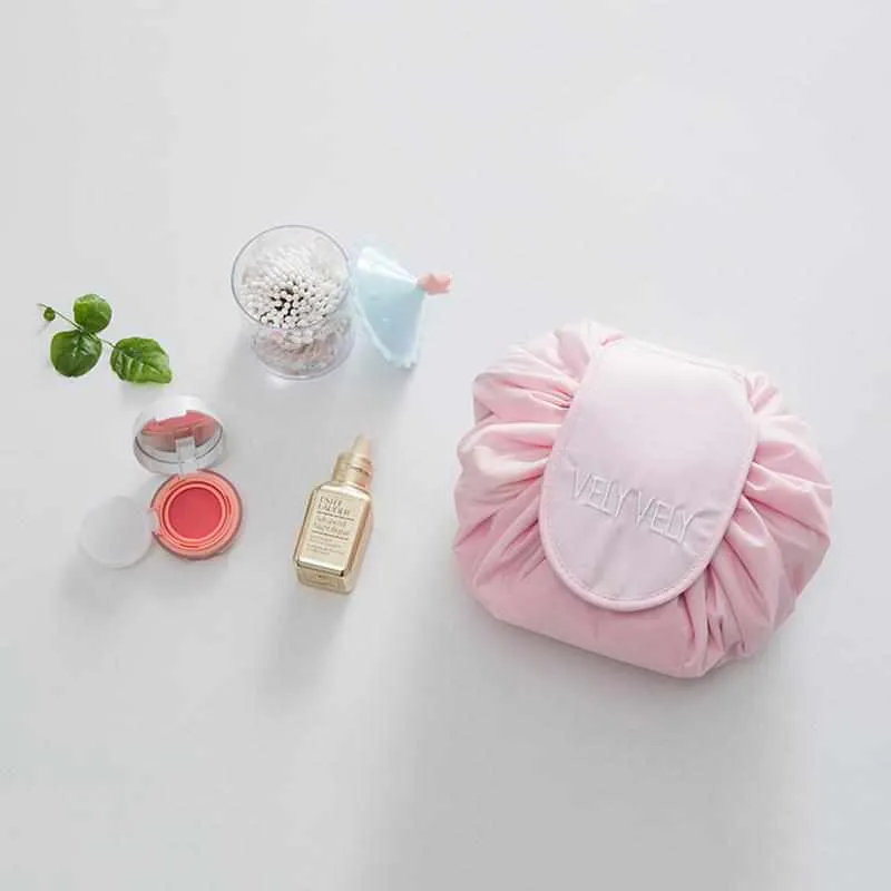 Korea Makeup Bag - Portable Travel Drawstring Organizer