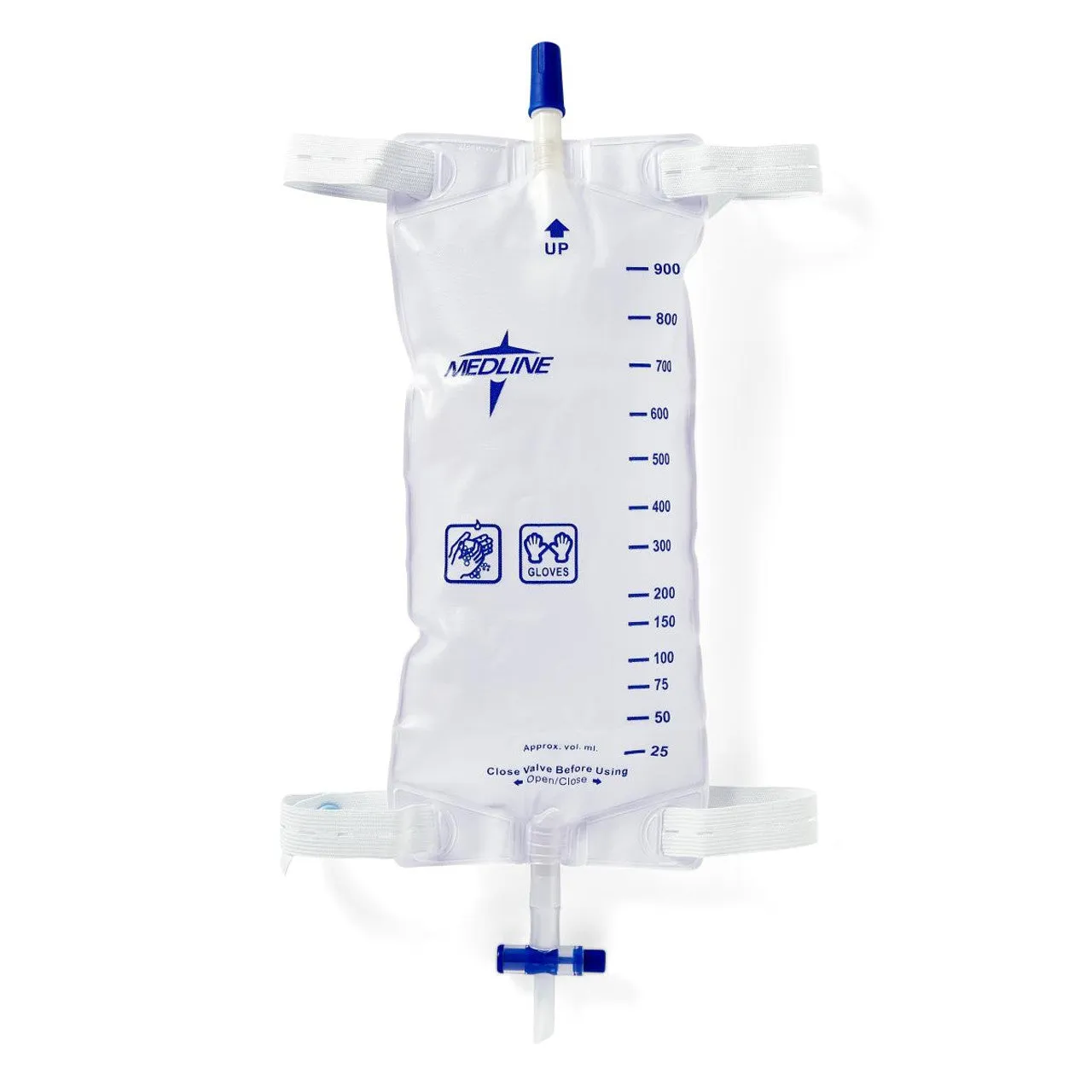 Medline DYND12578 Leg Bag, 900 mL, 1 Bag