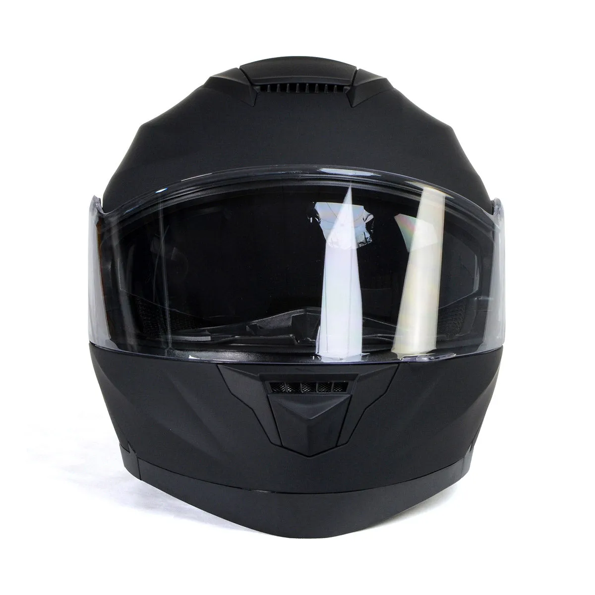 Milwaukee Helmets Breeze Flat Black Advanced Motorcycle Modular Helmet