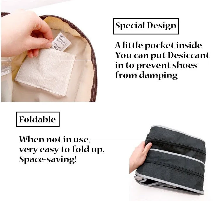 One-piece Portable Big Shoes Storage Bags