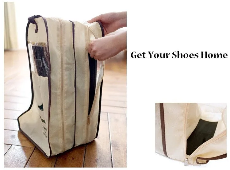 One-piece Portable Big Shoes Storage Bags