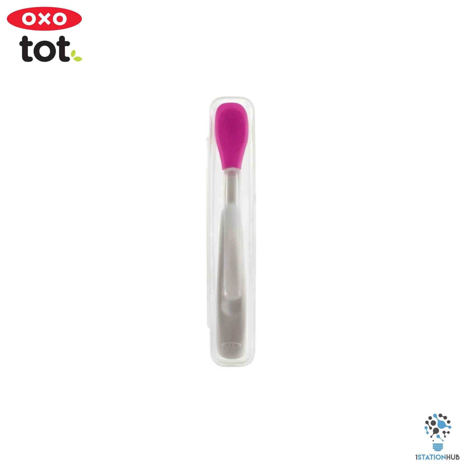 Oxo Tot On-the-Go Feeding Spoon - Pink