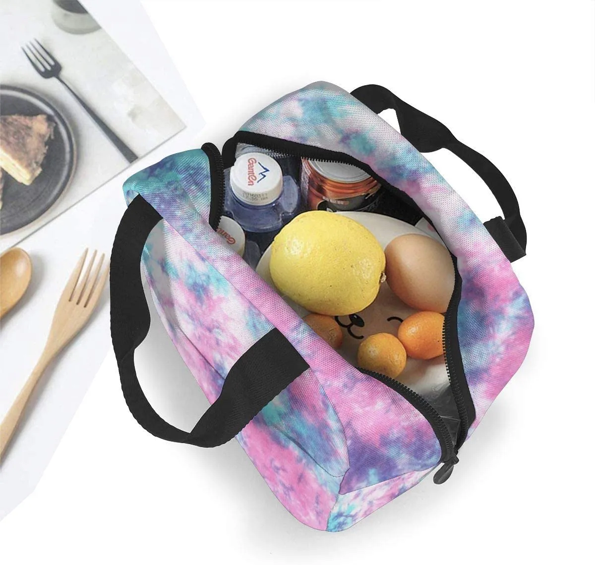 PrelerDIY Panda Lunch Box - Insulated Lunch Bags for Women/Men Little Panda Collection Reusable Lunch Tote Bags, Perfect for Office/Camping/Hiking/Picnic/Beach/Travel