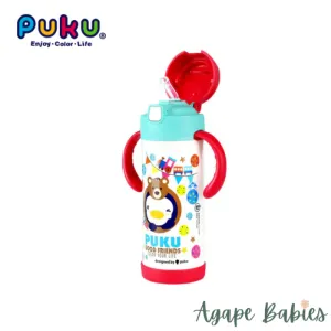 Puku Insulated Straw Bottle - White