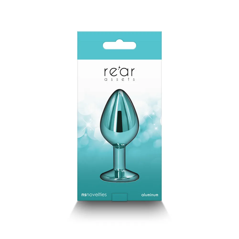 Rear Assets Metal Anal Plug Medium Teal