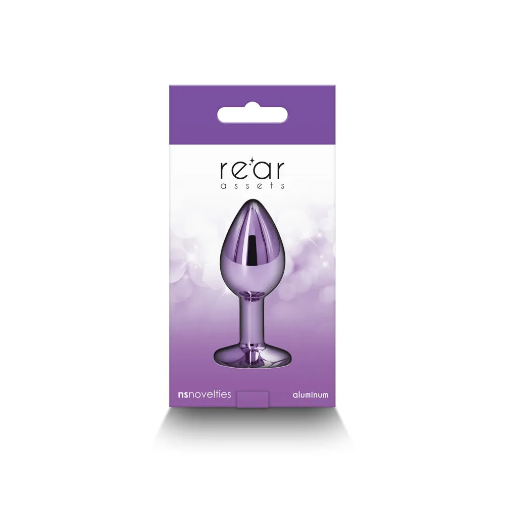 Rear Assets Metal Anal Plug Small Purple