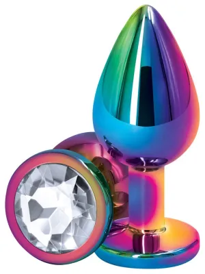 Rear Assets Multicolour Medium Diamond Butt Plug