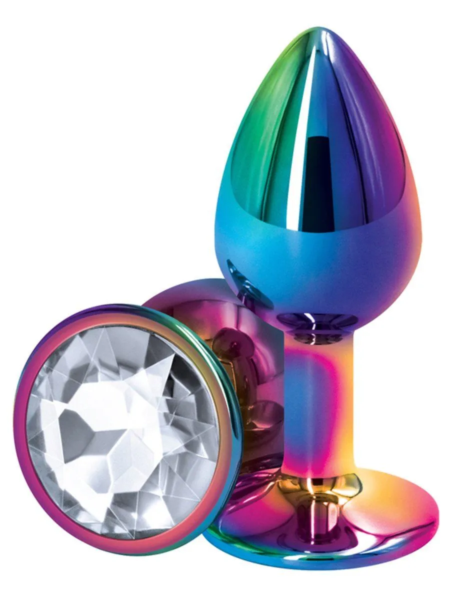 Rear Assets Multicolour Small Diamond Butt Plug