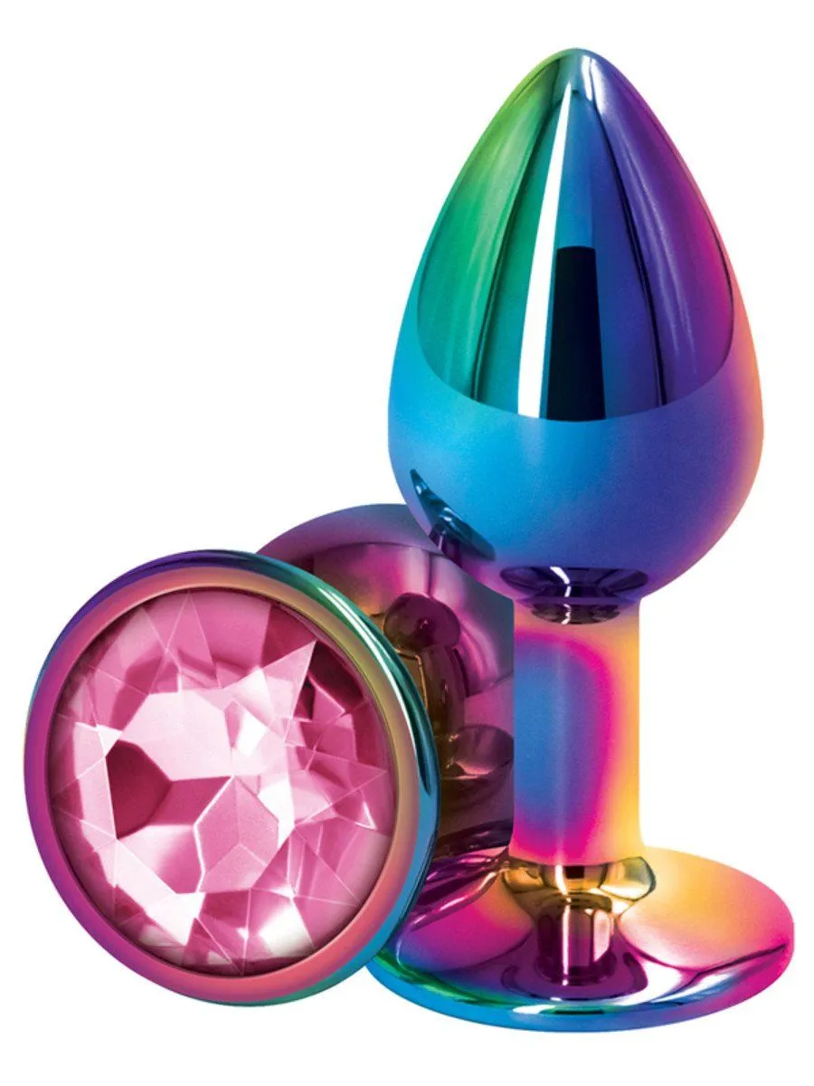 Rear Assets Multicolour Small Diamond Butt Plug