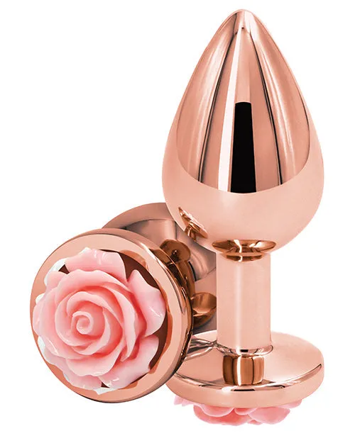 Rose Gold Plug With Rose