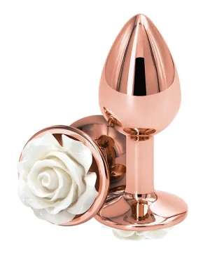 Rose Gold Plug With Rose