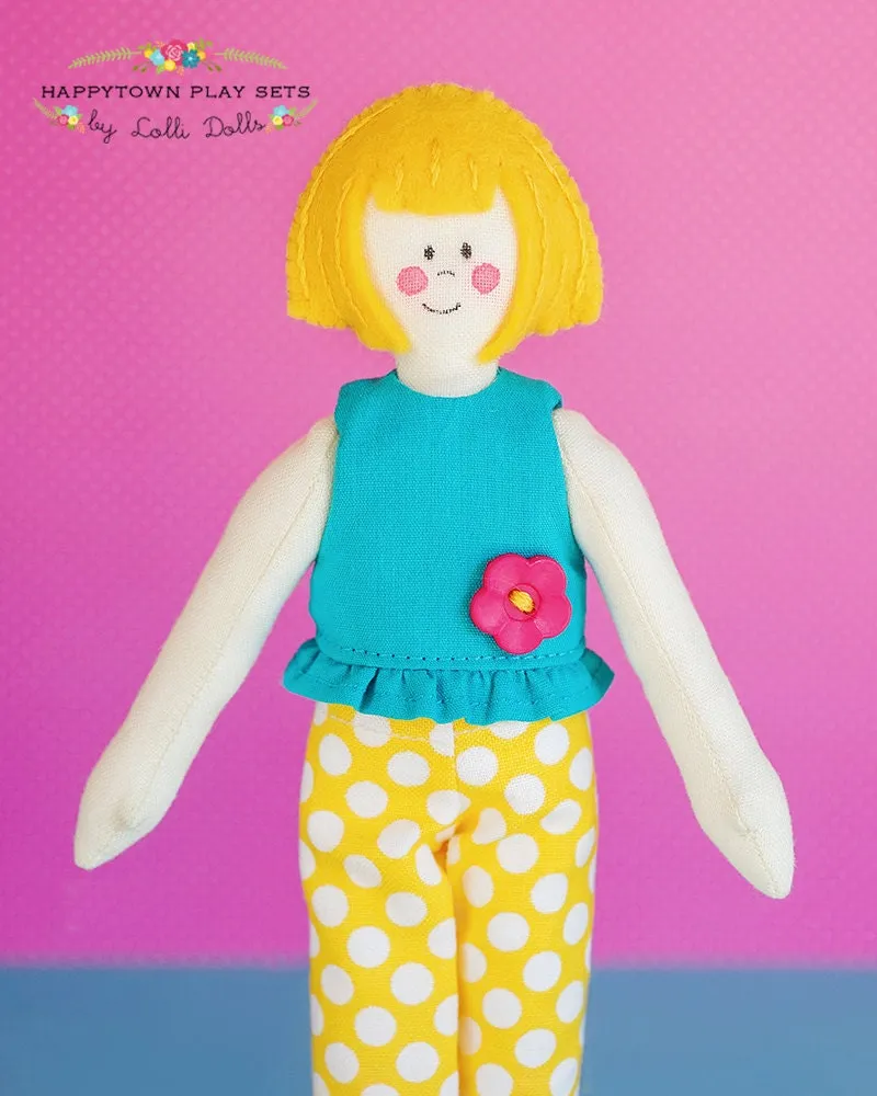 Ruthie and Kate Have A Lemonade Stand  - PDF Doll Pattern