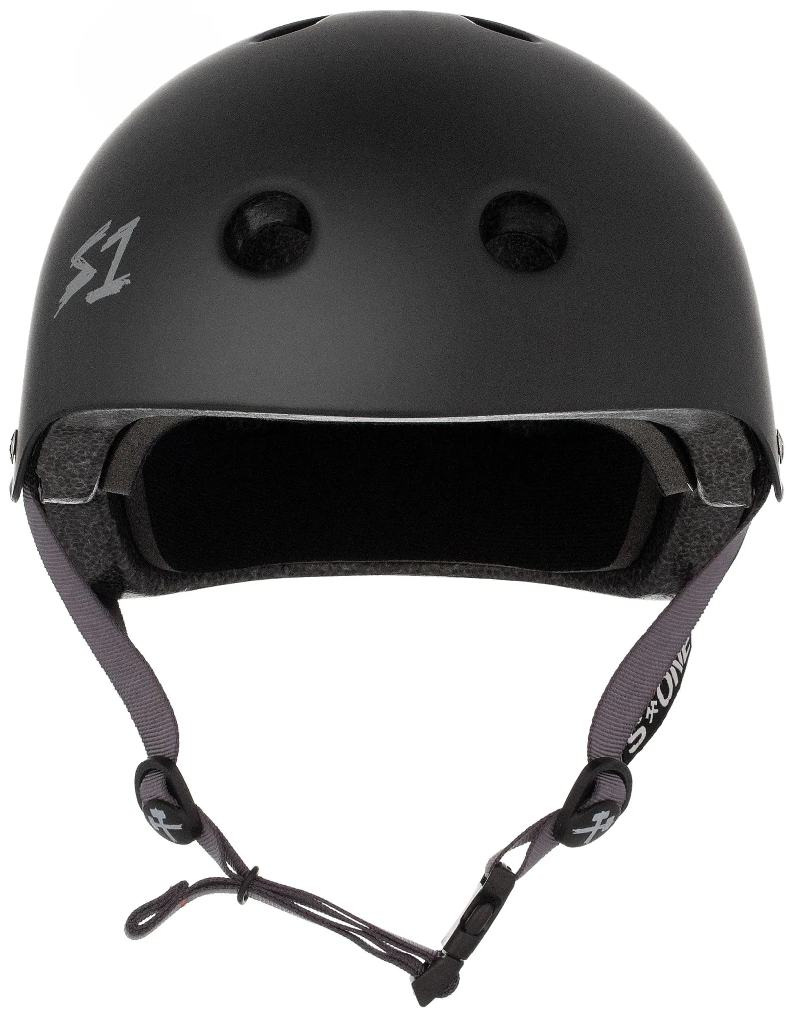 S1 Lifer Helmet - Black Matte/Grey Straps