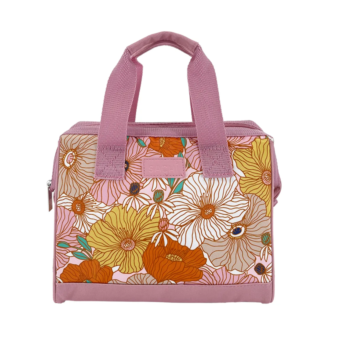 Sachi Triangular Insulated Lunch Bag - Retro Floral