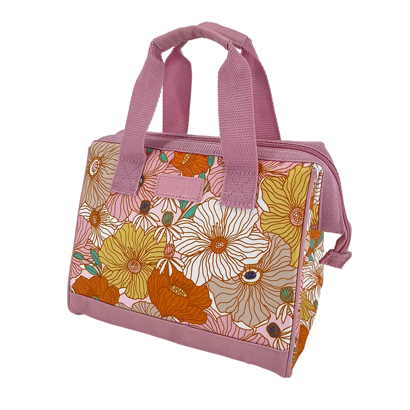 Sachi Triangular Insulated Lunch Bag - Retro Floral