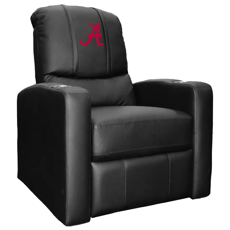 Stealth Recliner with Alabama Crimson Tide Red A Logo