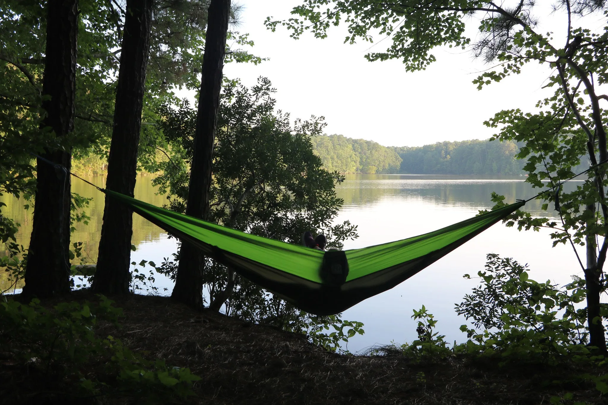 Twisted Double Hammock - Green/Bright Green