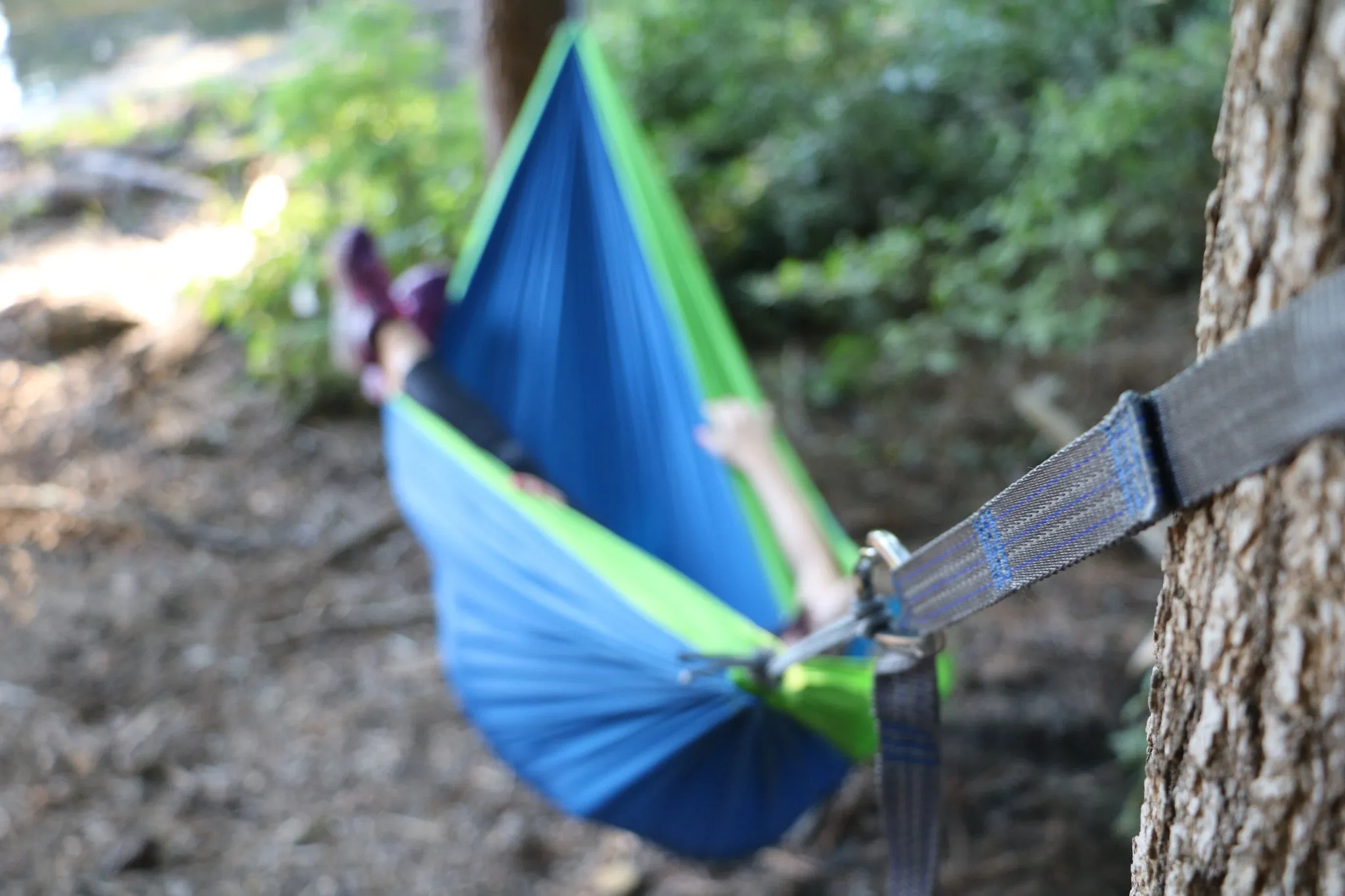 Twisted Double Hammock - Green/Bright Green