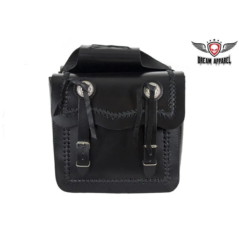 Waterproof Leather Motorcycle Saddlebag