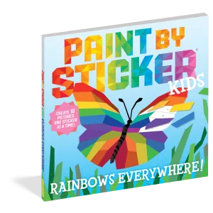 Workman Rainbows Everywhere Paint by Sticker - Activity Book for Kids