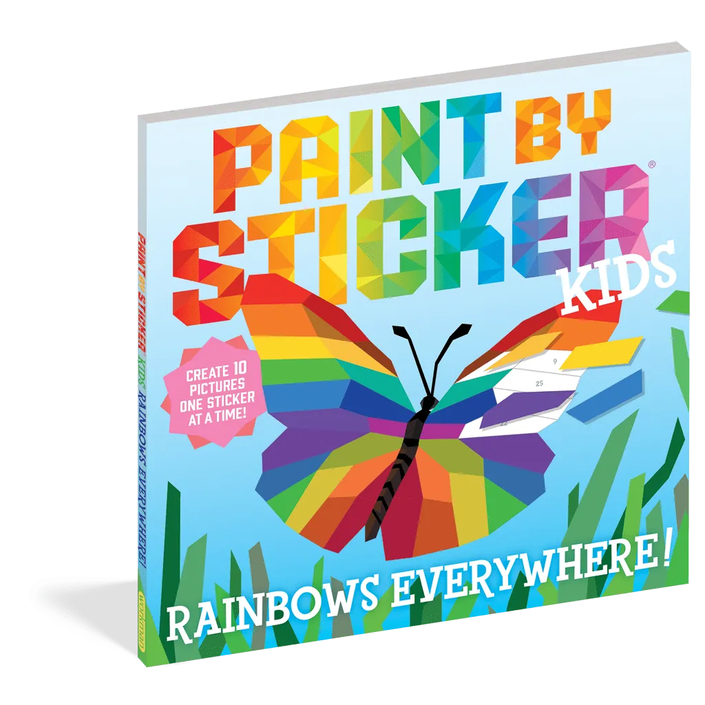 Workman Rainbows Everywhere Paint by Sticker - Activity Book for Kids