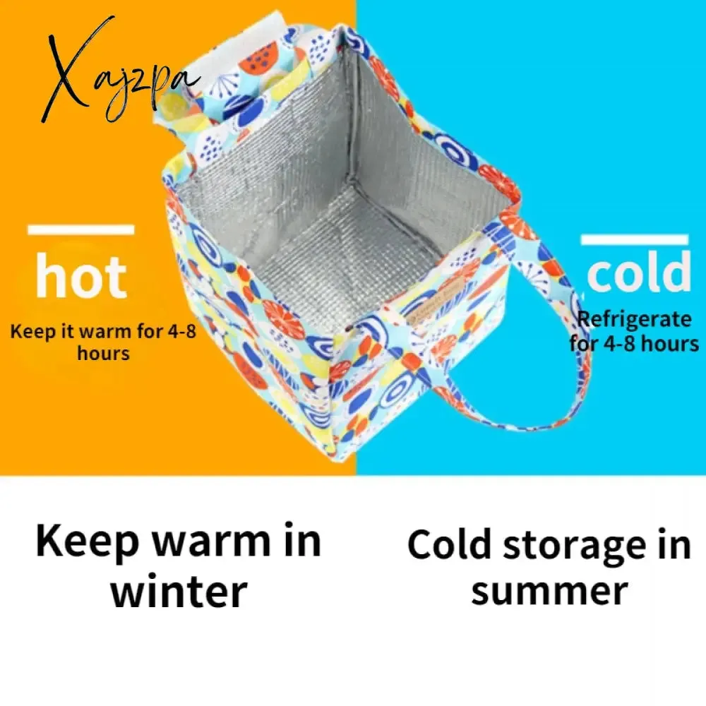 Xajzpa - Fashion Lunch Bag Insulated Thermal  Lovely Cat Multicolor Breakfast Box Bags Women Portable Hand Pack Picnic Travel Products