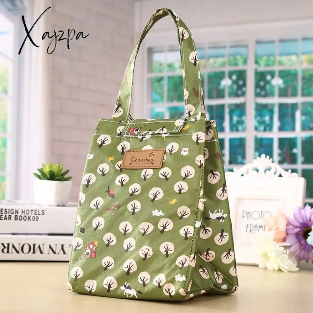 Xajzpa - Fashion Lunch Bag Insulated Thermal  Lovely Cat Multicolor Breakfast Box Bags Women Portable Hand Pack Picnic Travel Products