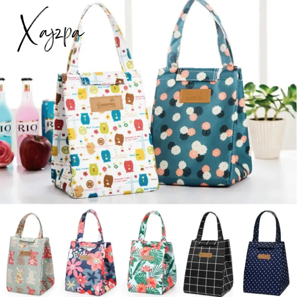 Xajzpa - Fashion Lunch Bag Insulated Thermal  Lovely Cat Multicolor Breakfast Box Bags Women Portable Hand Pack Picnic Travel Products