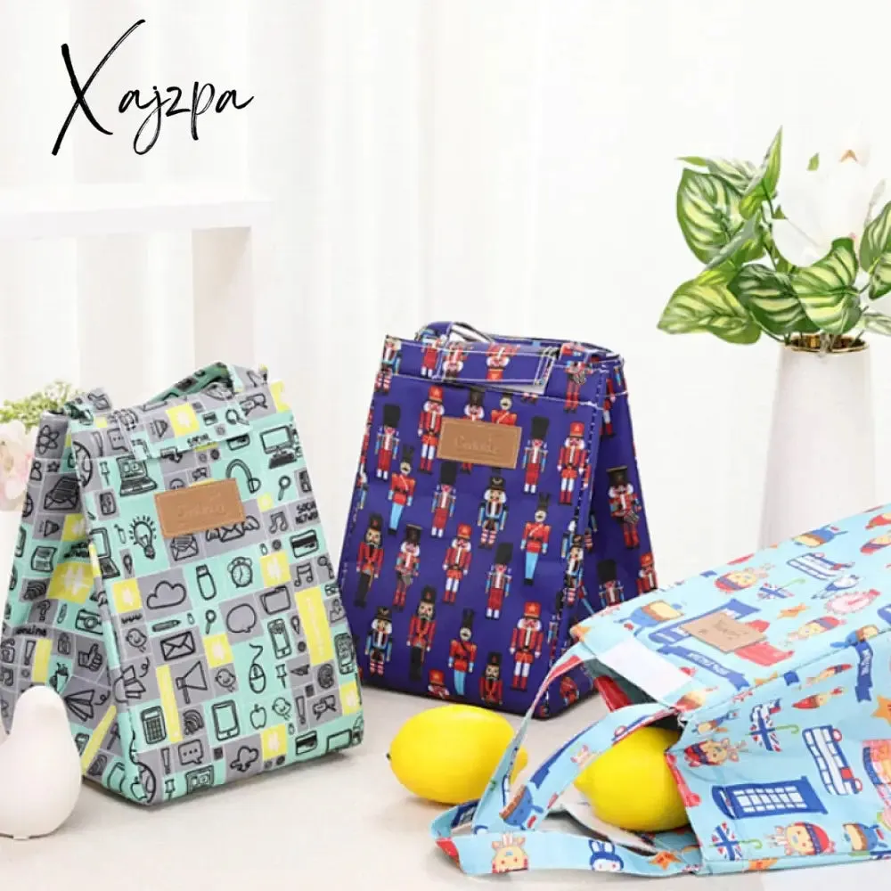 Xajzpa - Fashion Lunch Bag Insulated Thermal  Lovely Cat Multicolor Breakfast Box Bags Women Portable Hand Pack Picnic Travel Products